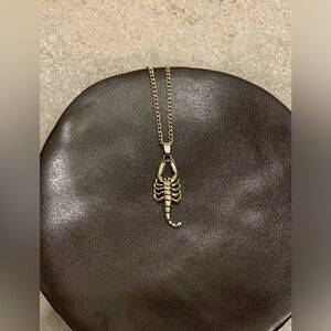 Violet Delights Silver Scorpion Necklace